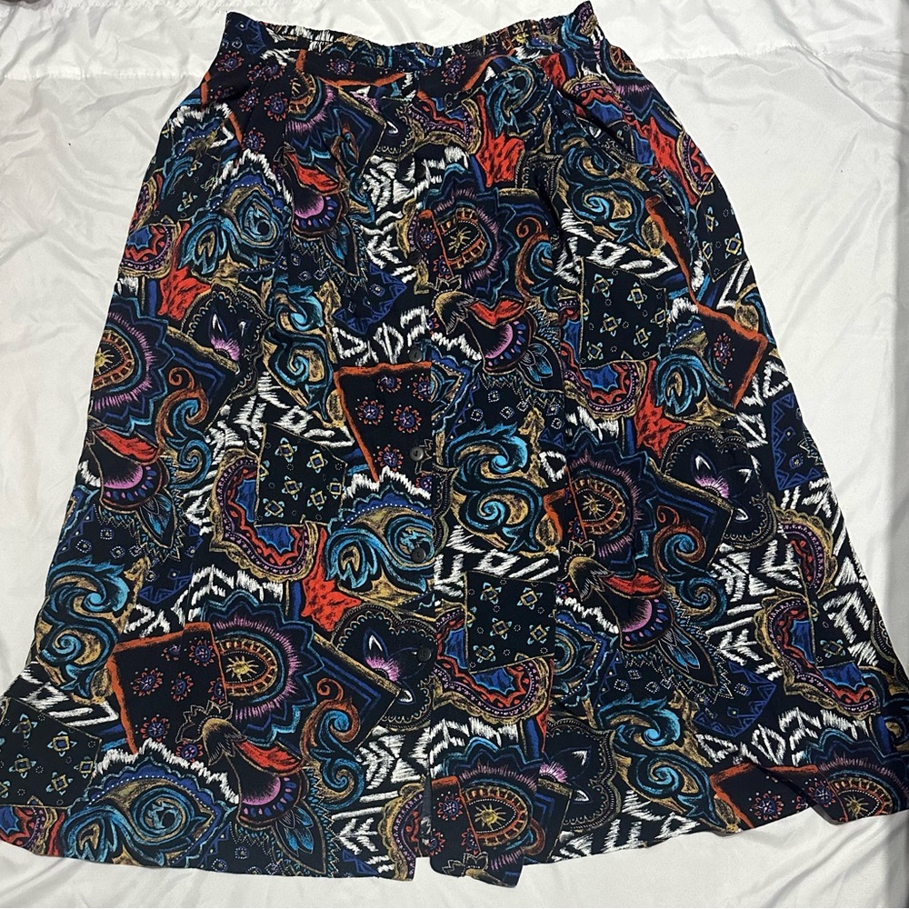 Teddi Multicolor A-Line Skirt